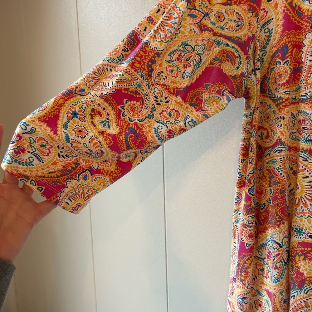 Jessica London Paisley Print Top - Picture 4 of 5